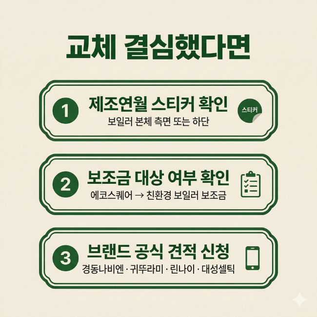 보일러 교체 준비단계