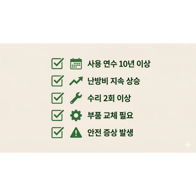 보일러교체 체크리스트