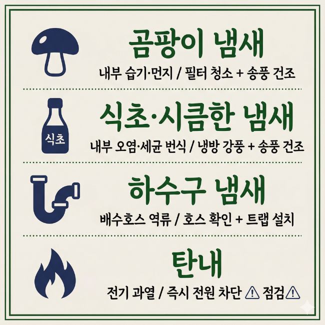 에어컨 냄새 종류