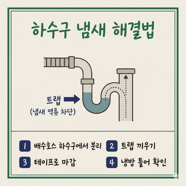에어컨 하수구 냄새 해결법