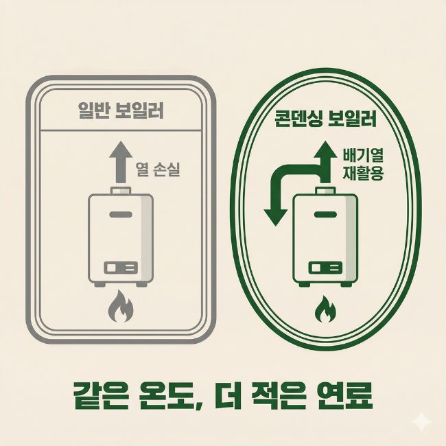 콘덴싱보일러 원리설명