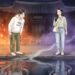Two illustrated characters standing by a palace pond at night, one side glowing orange like fire, the other misty purple like a curse — The East Palace Netflix drama blog thumbnail